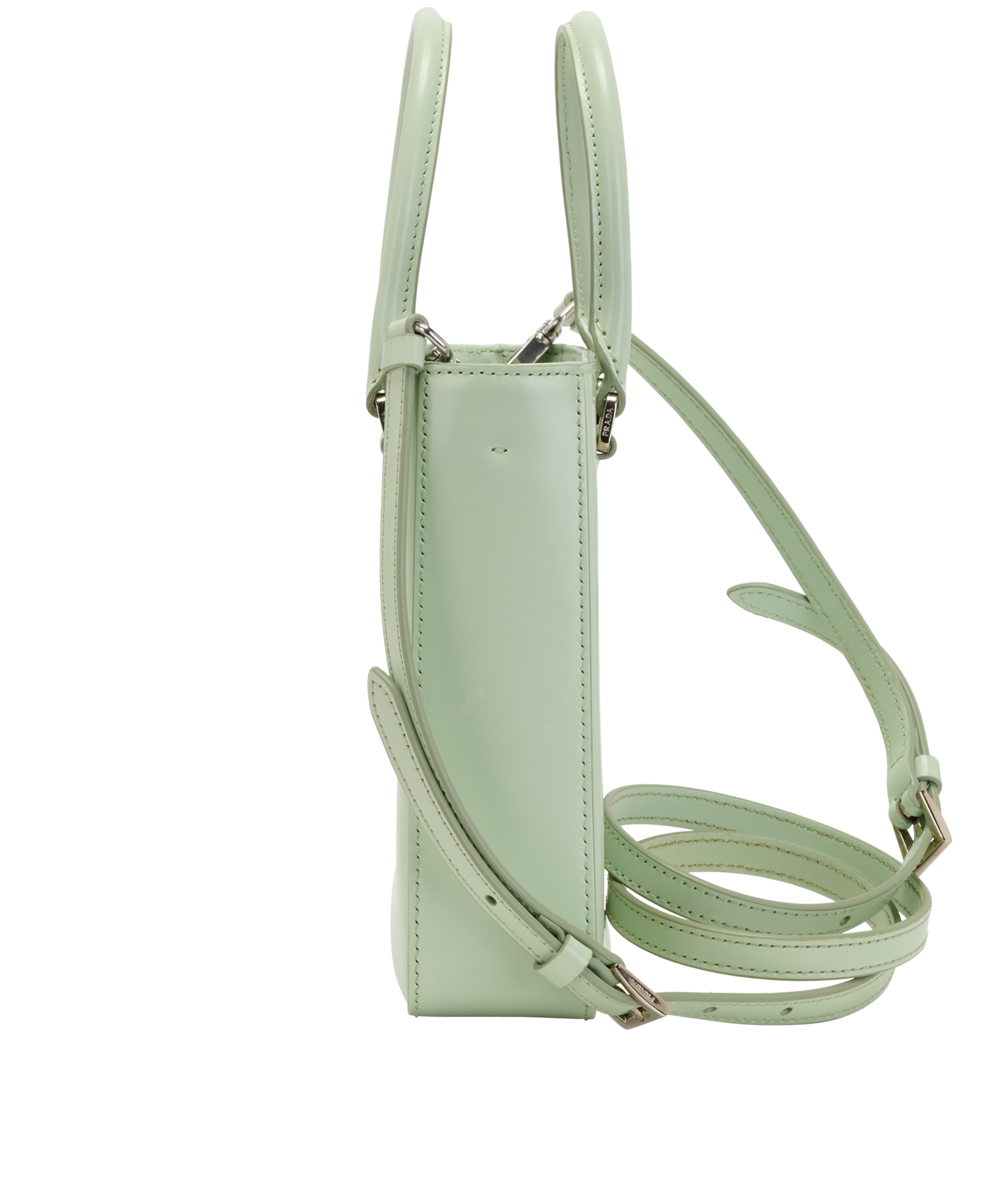 Mini Panier, &pound;950, Handbags, Green, Leather, Bottom view